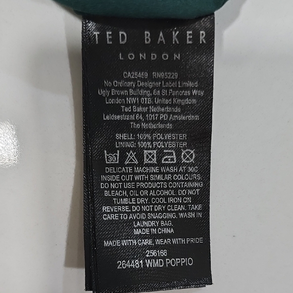 Ted Baker London Dress Women’s Size 1/US 4 Green Pippio Rope Ruffled Mini Dress - Picture 10 of 15